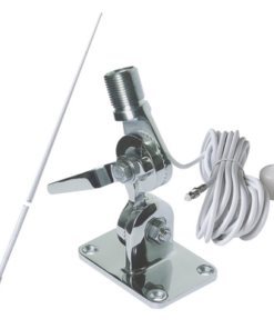 ANT-SIM-KIT-SIMRAD-Antena marina de 6 dB de ganancia y montaje rotativo de acero inoxidable con 5 m de cable y conectores de instalación