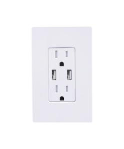 CAR15UBTRWH-LUTRON ELECTRONICS-TOMACORRIENTE 15 AMP CONECTOR USB