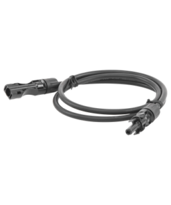 CBLMC41MBLK-EPCOM POWERLINE-Cable Fotovoltaico 1 m, Negro, Calibre 10 AWG con Terminales MC4 en Ambos Extremos