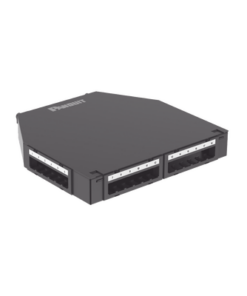 CUFMB24BL-PANDUIT-Punto de Consolidación de 24 Puertos Mini-Com, Instalación en Piso o Pared, Fabricado en Aluminio, Color Negro