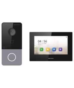 DS-KIS605-PLB(K1)-HIKVISION-Kit de Videoportero IP LITE con llamada a App de Smartphone (Hik-Connect) / Apertura con tarjeta / Soporta PoE Estándar / Incluye 1 MONITOR