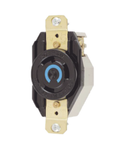 HUB-HBL-2620-HUBBELL-Receptáculo de Media Vuelta Industrial 30 A 250 V CA 2 Polos 3 Hilos (Nema L6-30R) Color Negro.