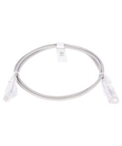 LP-UT6-100-GY28-LINKEDPRO BY EPCOM-Cable de Parcheo Slim UTP Cat6 - 1 Metro (3.28 Pies), Gris, Diámetro Reducido (28 AWG)