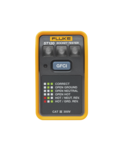 ST120-FLUKE-Probador de Tomacorriente Eléctrico Estándar o GFCI, Con LEDs de Alto Brillo y Gráfico Incluido Para Verificar Rápida y Fácilmente el Cableado 