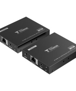 TT-672PRO-EPCOM TITANIUM-Kit Extensor HDMI para distancias de 70 metros / Resolución 4K x 2K@ 60 Hz/ Cat 6, 6a y 7 / IPCOLOR / CERO LATENCIA / SIN COMPRIMIR / Salida Loop / Control IR  / Salida de audio de 3.5mm / PoC