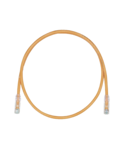UTP28CH1OR-PANDUIT-Cable de Parcheo, UTP Cat5e, Diámetro Reducido (28AWG), Color Naranja, 0.30 Metros (1 Pie)