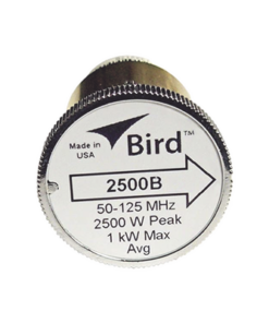 2500B-BIRD TECHNOLOGIES-Elemento de Potencia en linea 7/8" a 2500 Watt para Wattmetro BIRD 43 en Rango de Frecuencia de 50 a 125 MHz