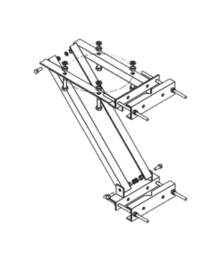 BM-SIDE-1-TWR-Soporte Lateral Universal para Balizas / Ajuste de Patas 7/8" a 10-3/8" / Material Galvanizado en Caliente / Compatible Balizas L-864 y L-865 / Círculo de Pernos 13-1/4" / ASTM A325