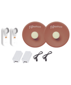 C5X-NPPRO-KIT-NetPoint-Kit de 2 radios C5X con antenas NPPROS2PACK (27 dBi), rango de frecuencia extendida (4.9 a 6.4 GHz), incluye inyector POE  y cable de alimentación 