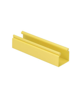 HS2X2YL6-PANDUIT-Canaleta FiberRunner™ 2X2 sin Tapa, de PVC Rígido, Con Orificios de Montaje, Color Amarillo, 1.8 m de Largo