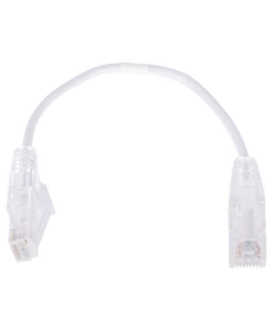 LP-UT6-020-WH28-LINKEDPRO BY EPCOM-Cable de Parcheo Slim UTP Cat6 - 20 cm (7.87 Pulgadas) Blanco Diámetro Reducido (28 AWG)
