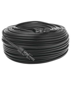 CBLMC4HM100BLK-EPCOM POWERLINE-Cable Fotovoltaico 100 m, Negro, Calibre 10 AWG con Terminales MC4 en Ambos Extremos