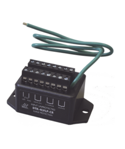 DTK4LVLPCR-DITEK-Protector para lazo de 4 pares, para aplicaciones de lectores con formato wiegand : 2 de alimentación de 12 / 24 Vcc, 1 de datos 5 Vcc, 1 señal de 1 Vcc. 