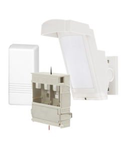 HX40-RAM-WH-OPTEX-Detector de Movimiento PIR Antimascara / 100% Exterior /  Inalámbrico / Hasta 12 metros a 85°; de cobertura/ Instalación a 3 metros / Incluye transmisor 5816 para paneles Honeywell