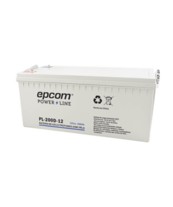 PL-200-12-EPCOM POWERLINE-Batería 12V @ 200 Ah / AGM-VRLA / Uso en Aplicaciones de Respaldo /Terminales Tipo Tornillo HEX M6