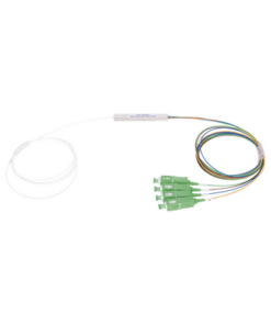 PLC-104-SCAPC-FIBERHOME-Splitter (Divisor Óptico) tipo PLC, de 1x4, conectores SC/APC de salida