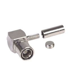 RSB-4010-B-RF INDUSTRIES,LTD-Conector SMB Macho (Plug) en A/R (Pin Hembra), de Anillo Plegable para RG-174/U, Níquel/ Oro/ Teflón.â€‹