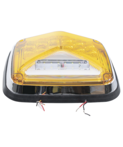 XLTE1755A-EPCOM INDUSTRIAL SIGNALING-Luz de Advertencia de 8 X 6", Color Ámbar, Con Luz de Trabajo clara, Ideal para Ambulancias