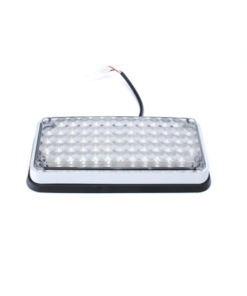 XLTE295RW-EPCOM INDUSTRIAL SIGNALING-Luz de Advertencia de 7X3", Bicolor Rojo/Claro, Ideal para Ambulancias 