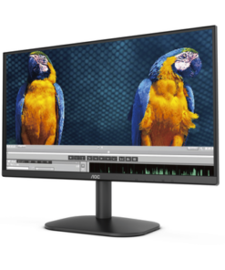 24B2XHM-AOC-Monitor LED de 23.8" VESA, Resolución 1920 x 1080 Pixeles, Entradas de Video VGA/HDMI. Panel VA LCD Backlight LED. Ultra Delgado