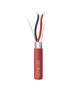 4402-1104-GENESIS-Bobina de 305 Metros (1000 Pies) de Alambre / 2 x 18 AWG / Riser / Blindado / Tipo FPLR / Color Rojo / Para Aplicaciones en Sistemas de Detección de Incendio y Sistemas de Evacuación