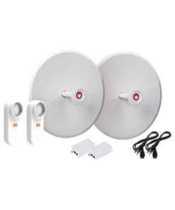 C5X-TXPD30-KIT-MIMOSA NETWORKS-Kit de 2 radios C5X con antenas TXPD30C5X (30 dBi), rango de frecuencia extendida (4.9 a 6.4 GHz), incluye inyector POE y cable de alimentación