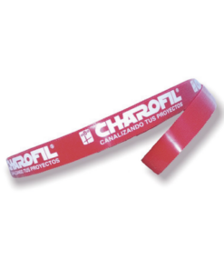 CH-CINTASTR25-RJ-CHAROFIL-Rollo de Cinta Strap, 20 mm de Ancho, 25 metros de Largo, Color Rojo