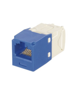 CJK688TGBU-PANDUIT-Conector Jack RJ45 Estilo TG con Llaveado Azul, Mini-Com, Categoría 6, de 8 Posiciones y 8 Cables