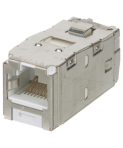 CJS6X88TGWHY-PANDUIT-Conector Jack RJ45 Blindado, Estilo TG, Mini-Com, Categoría 6A, de 8 Posiciones y 8 Cables, Color Blanco