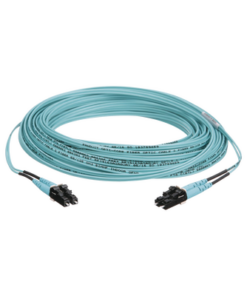 FX2ERLNLNSNM015-PANDUIT-Jumper de Fibra Optica Multimodo 50/125 OM3, LC-LC Duplex, OFNR (Riser), Color Aqua, 15 Metros (49.21 Pies)