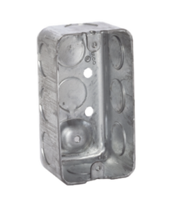 HUB-660-RACO-Caja (Chalupa) 4x2"/ Profundidad 1-7/8"/ 10 Entradas de 1/2"/ Troquelada. 