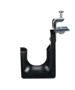 JP2SBC50RB-L20-PANDUIT-Sujetador STRONGHOLD tipo J (J-Hook), Con Abrazadera de Tornillo para Montaje, Hasta 46 Cables Cat6, Nylon 6.6, Color Negro, 1 pieza