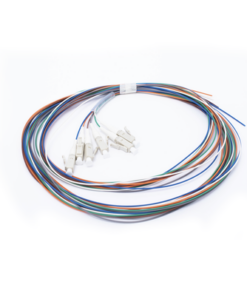 LP-FO-MM-PIG-06-LC-V2-LINKEDPRO BY EPCOM-Kit de 6 Pigtails LC Multimodo OM3 50/125, conectores beige, 2 metros