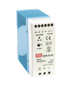 MDR-40-48-MEANWELL-Fuente de poder Industrial Riel Din 48Vcc, 40W