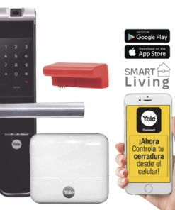 MX89367-YALE-ASSA ABLOY-Kit Cerradura con manija YMF40A y HUB, Apertura por,  Código, Biometría y apertura por SMARTPHONE, Para puertas de 35 a 90 mm de espesor