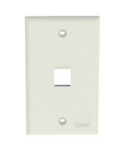 NK1FNIW-PANDUIT-Placa de Pared Vertical, Salida Para 1 Puerto Keystone, Color Blanco Mate