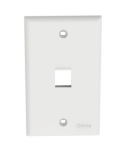 NK1FNWH-PANDUIT-Placa de Pared Vertical, Salida Para 1 Puerto Keystone, Color Blanco