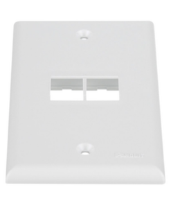 NK2FNWH-PANDUIT-Placa de Pared Vertical, Salida Para 2 Puertos Keystone, Color Blanco