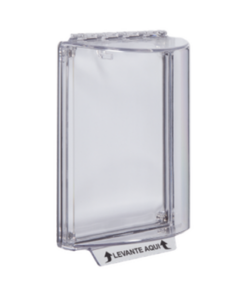 STI-13200NC-FR-STI-Cubierta Universal Transparente con Espaciador, Texto en Español (LEVANTE AQUI)