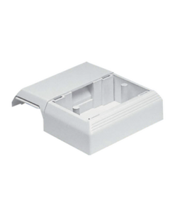 T45WCIW-PANDUIT-Caja Superficial Con Bisagras de Instalación a Presión, Para Canaletas T45, Material PVC Rígido, Color Blanco Mate