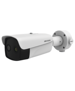 DS-2TD2637T-15/P-HIKVISION-Bala IP Dual / Térmica 15 mm (384 X 288 ) / Óptico 6 mm (4 Megapixel) / 40 / IP66 / PoE / Termométrica / Detección de Temperatura / MicroSD mts IR 