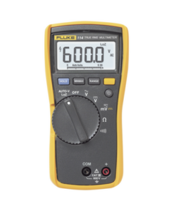 FLUKE-114-FLUKE-Multímetro Digital Básico para Electricista, Uso con Voltaje Máximo de 600 V y Pantalla LED Retroiluminada