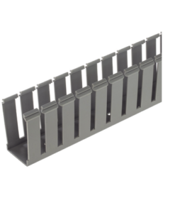 G2X2LG6-PANDUIT-Canaleta Ranurada de PVC sin Tapa, Tipo G, 2.25 in de Ancho, 2.12 in de Alto y 1828.8 mm de Largo, Color Gris