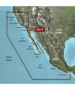 10-C0722-00-GARMIN-Mapa VUS021R US, Mendocino, Salina Cruz y costas mexicanas.