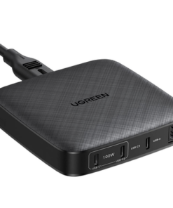 70869-UGREEN-Cargador de escritorio de 100W / 4 Puertos de Carga Rápida / 4 USB-C / 2 USB-A / Tecnología GaN II +SIC / Power Delivery 3.0 / Quick Charge 4.0 / Chip Confiable y Carga Inteligente / Optimiza la Experiencia de Carga