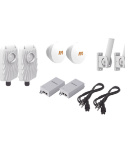 B5X-PTP-KIT2-MIMOSA NETWORKS-Kit de 2 radios B5X con 2 antenas de (16 dBi), rango de frecuencia extendida (4.9 a 6.4 GHz),  incluye inyector POE, cable de alimentación y 2 FLEXIMOUNT-XL para alineación, distancia de hasta 4 km