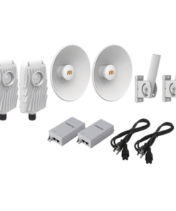 B5XPTPKIT4-MIMOSA NETWORKS-Kit de 2 radios B5X con kit de antenas de (25 dBi), rango de frecuencia extendida (4.9 a 6.4 GHz),  incluye inyector POE, cable de alimentación y 2 FLEXIMOUNT-XL para alineación, distancia de hasta 10 km