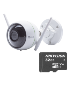 C3WN/KM-EZVIZ-Kit de Camara WiFi y Memoria MicroSD, Incluye 1 Pieza C3WN y 1 Pieza HS-TF-L2/32G/P /Detección de Movimiento / Notificación Push /  micrófono integrado