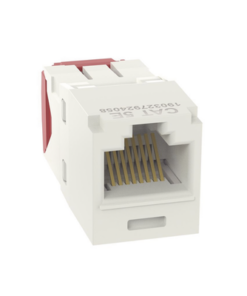 CJ5E88TGIW-PANDUIT-Conector Jack RJ45 Estilo TG, Mini-Com, Categoría 5e, de 8 Posiciones y 8 Cables, Color Blanco Mate