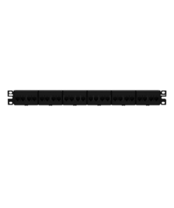 CP246X88BL-PANDUIT-Panel de Parcheo con 24 Acopladores Mini-Com, Plano, Categoría 6A, de 1 UR, Color Negro